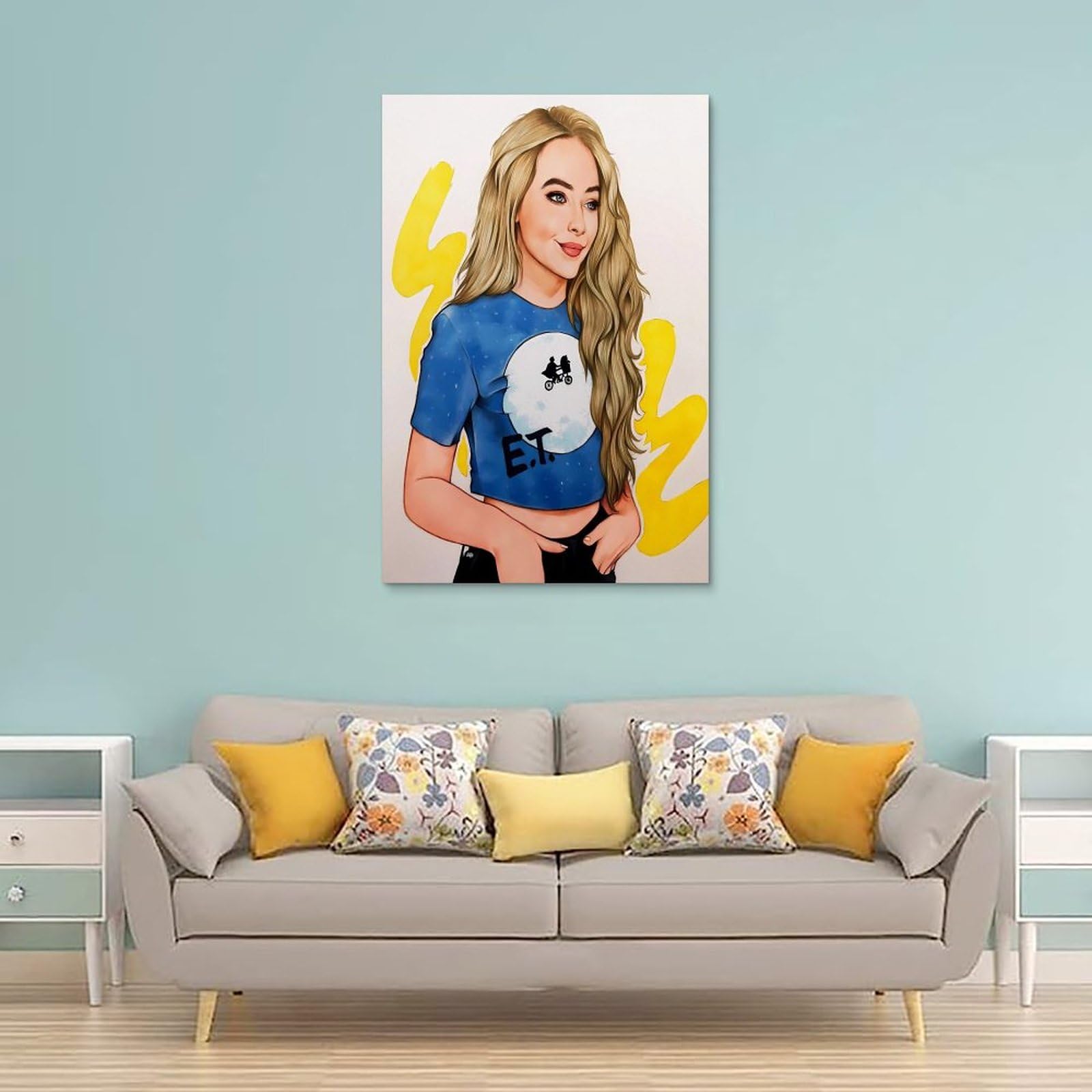 ZMCFCKOC Sabrina Carpenter Poster Décoratif Sur Toile Pour