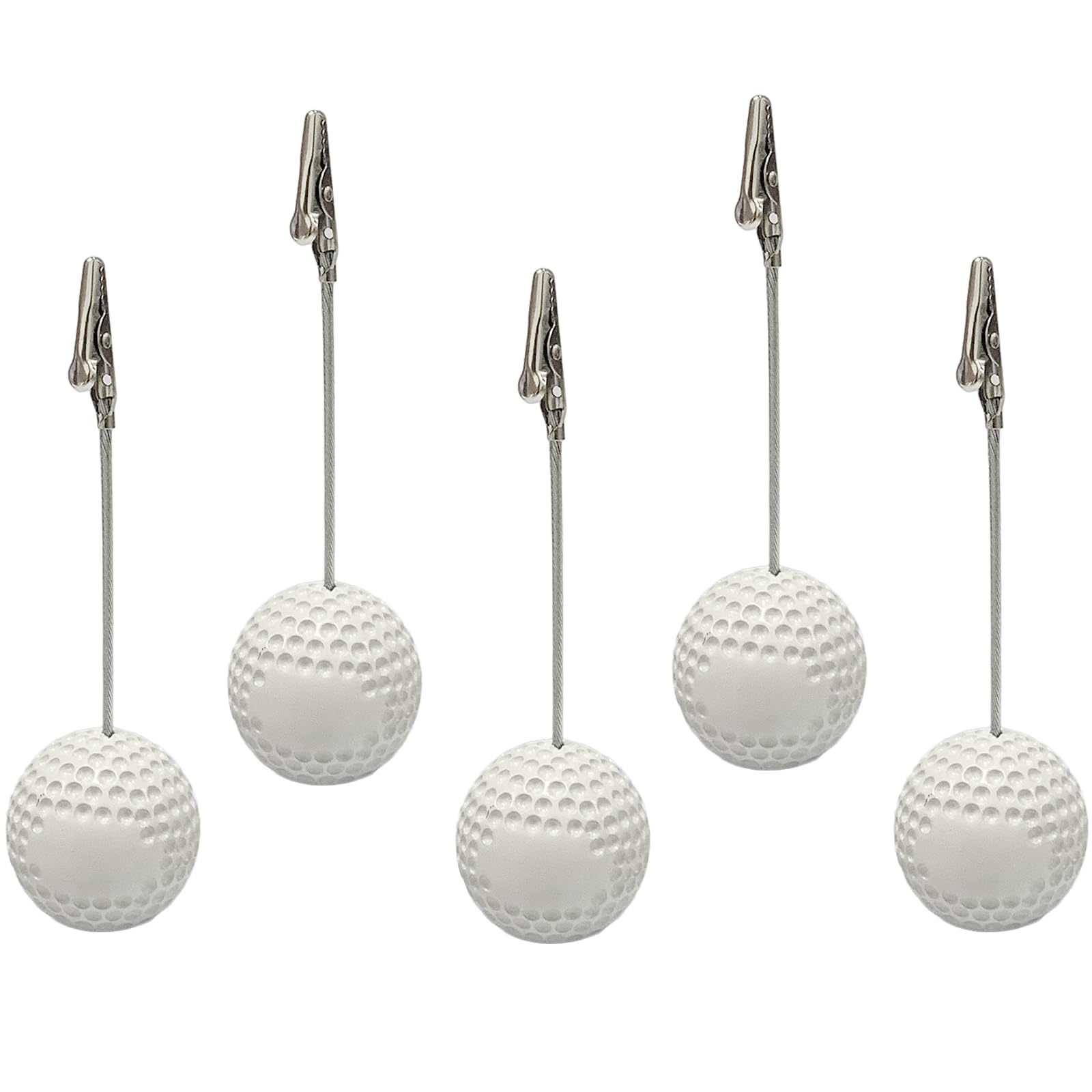 Xiaoyztan Card Stand Memo Clip,Golf Picture Holder Table Stand Note Paper Clip for Table Party Favors Photo Stand Events Decoration,Pack of 5