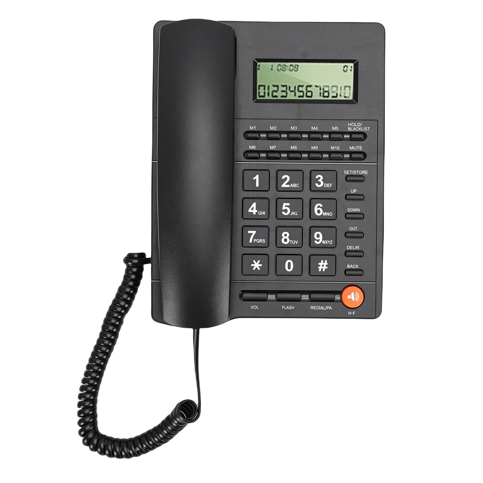 Telefono Fisso Cablato con ID Chiamante e Grandi Tasti