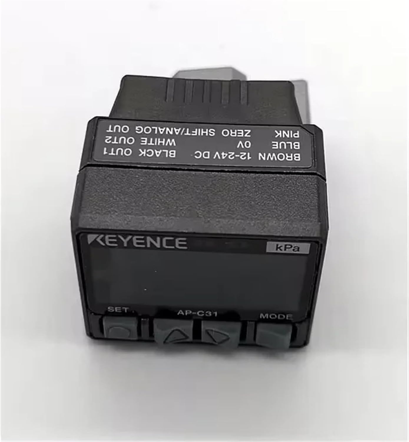 Close-up of AP-C31W sensor display and control buttons