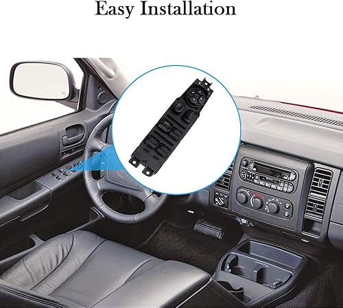 Miniatura 4 de LCWRGS Interruptor de ventana Master Power para Dodge Ram 1500 2500 3500, Dakota 2001-2004, Durango 2001-2003, Sprinter 2500/3500, 56049805AB