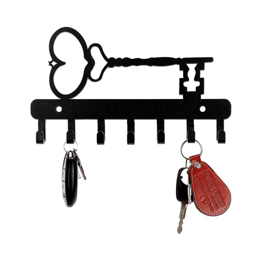 Sehaz Artworks Decorative Metal Wall Hooks for Keys 7 Hook Antique