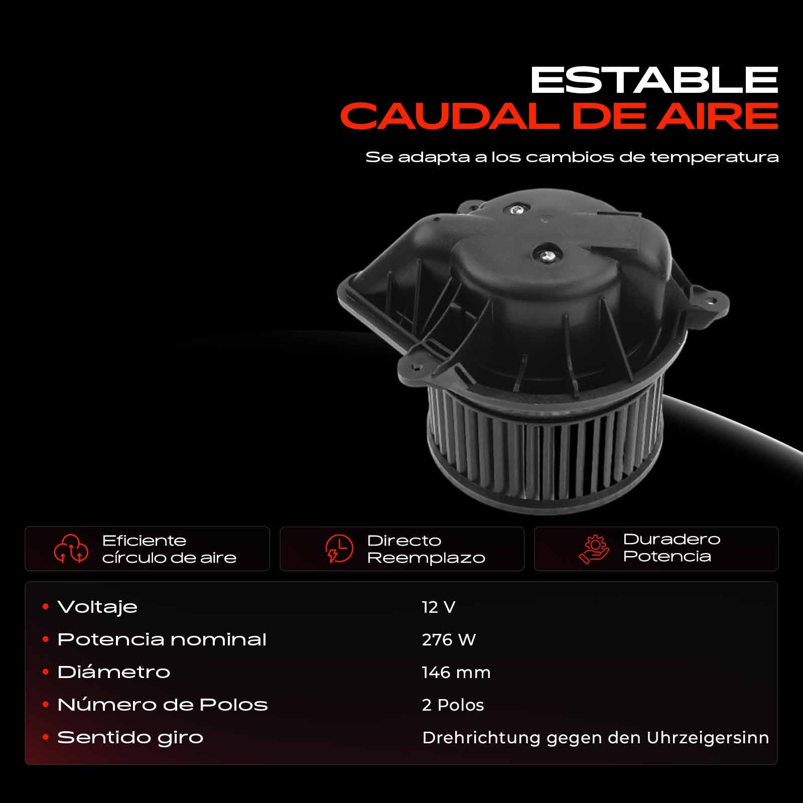 Frankberg Motor del ventilador de calefacción 6441.K9 | Compatible con: 607 9D 9U, 406 Descanso 8E/F, 406 8B, 406 Coupé 8C