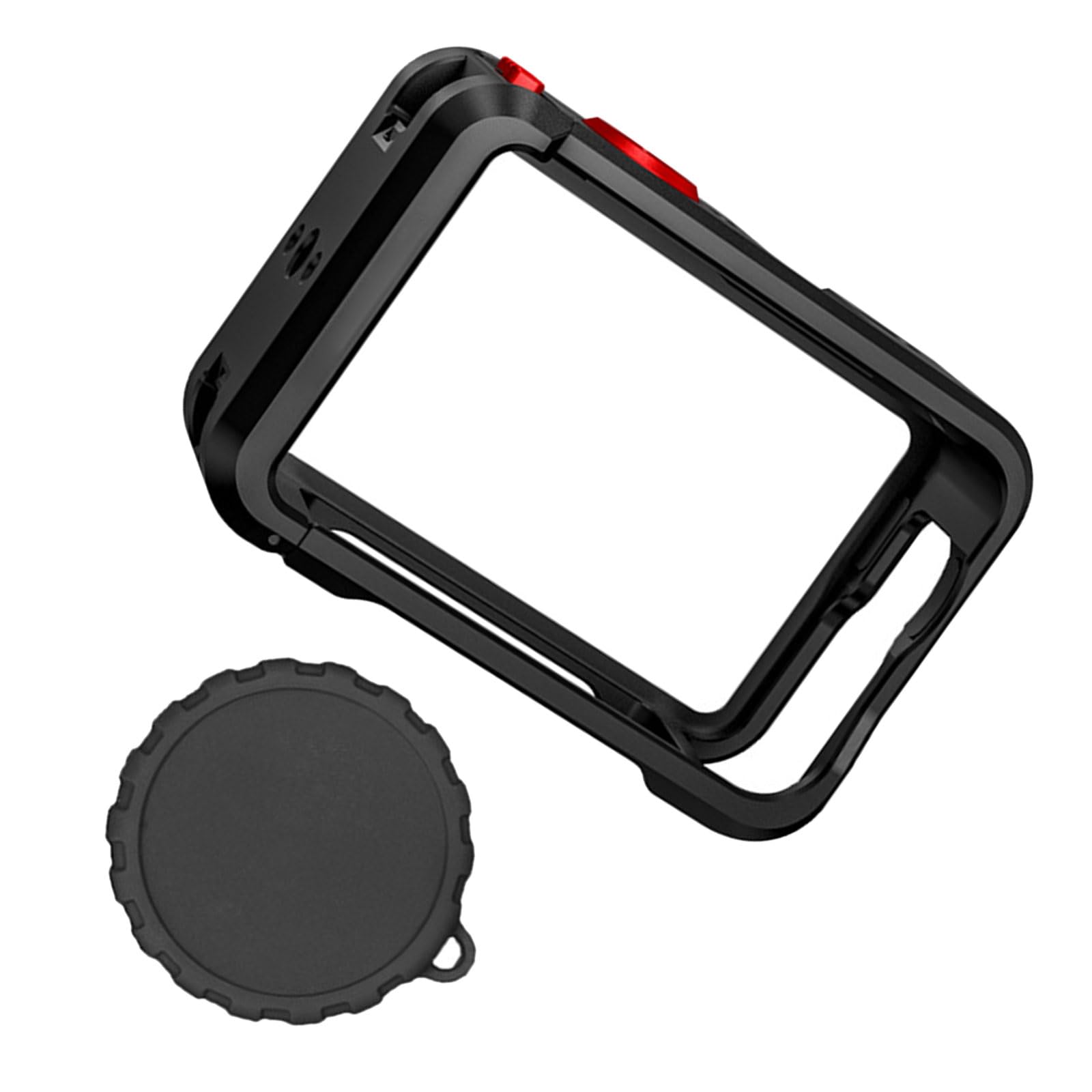 Marco protector avanzado para cámaras ACTION6 con cubierta de lente de silicona que garantiza longevidad eficiencia de refrigeración jaula de metal