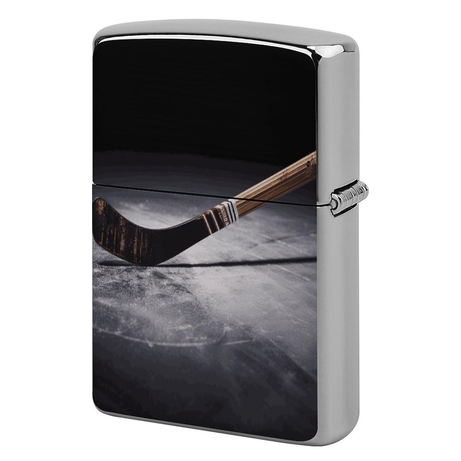 Btcowzrv Style Hockey Stick Metal Lighter Case Sleeve Cover Holder
