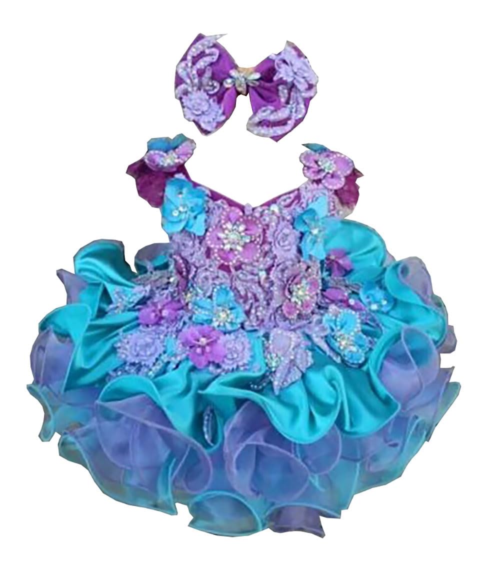 Jenniferwu Pageant Dress Handmade Beaded Dresses Toddler Pageant Princess Dress