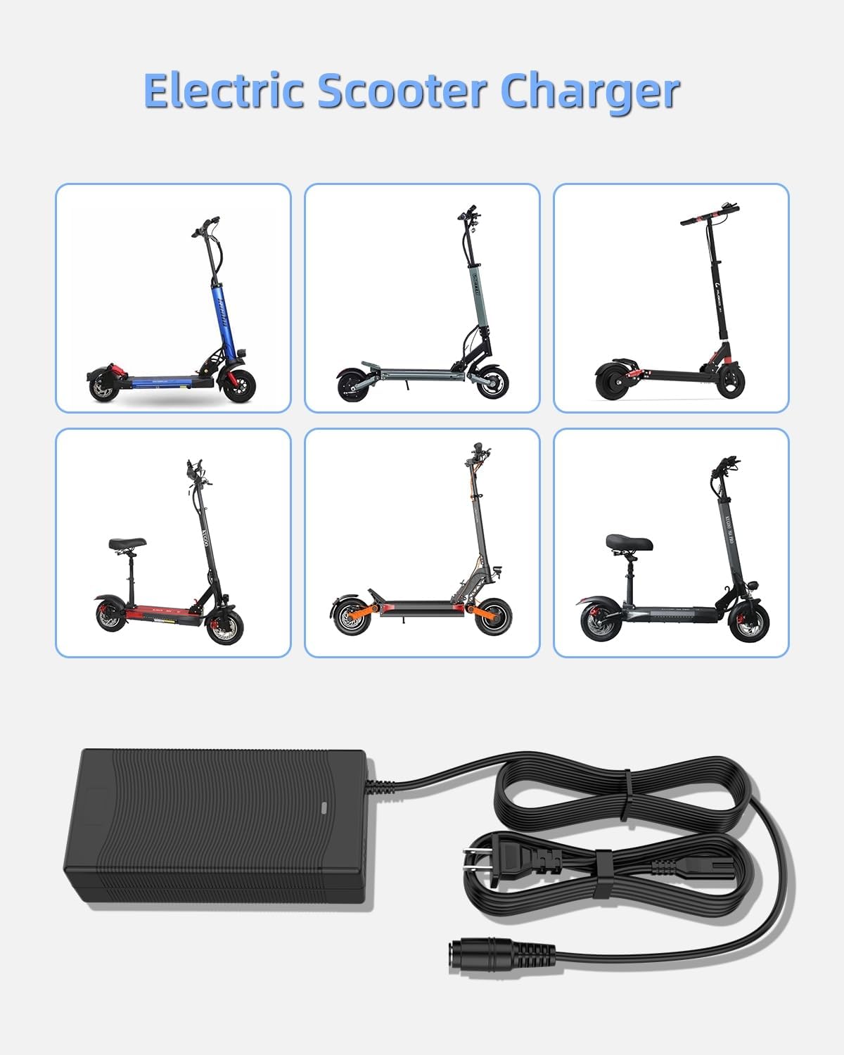 54.6V AC Adapter Charger Compatible with wallke Ebike F1 Mountain F2 Fat H6 Folding H2 Folding Fat X2 X2 Pro X3 X3 Pro Aniioki A7 Pro K26S Full Suspension Mountain All Model 48V Power Supply