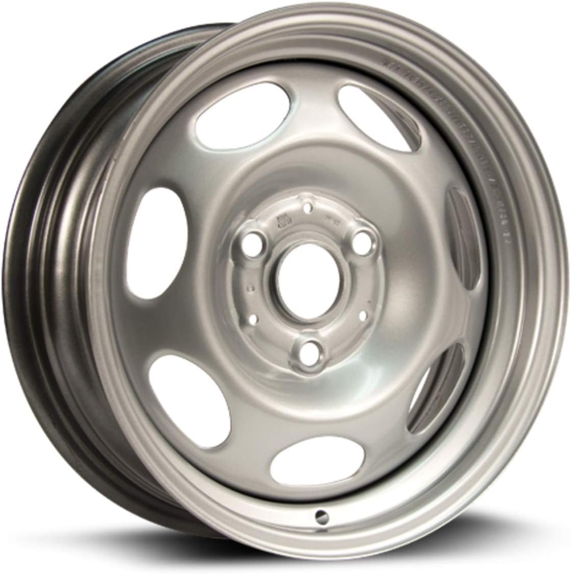 NEW 15" 3 LUG SILVER STEEL WHEEL FITS SMART CAR FRONT 2008-20014 WE80258N