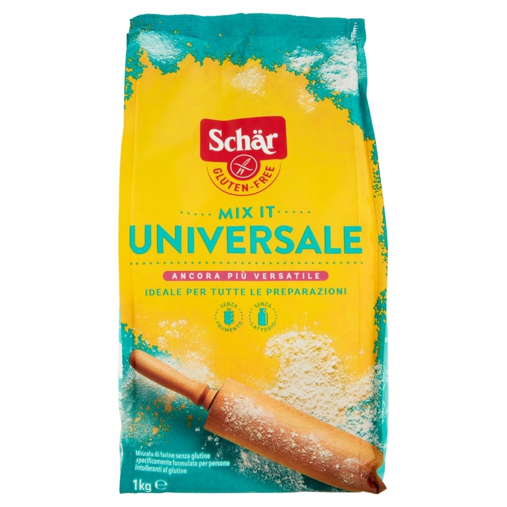 Italian Gourmet Schär Italian Gourmet mix farina universale glutenfrei | Per pizza, torte e dessert; vielseitig zum Backen und Kochen, praktische, Gesamtnettogewicht 20 kg + Kostenlos Polpa 400g