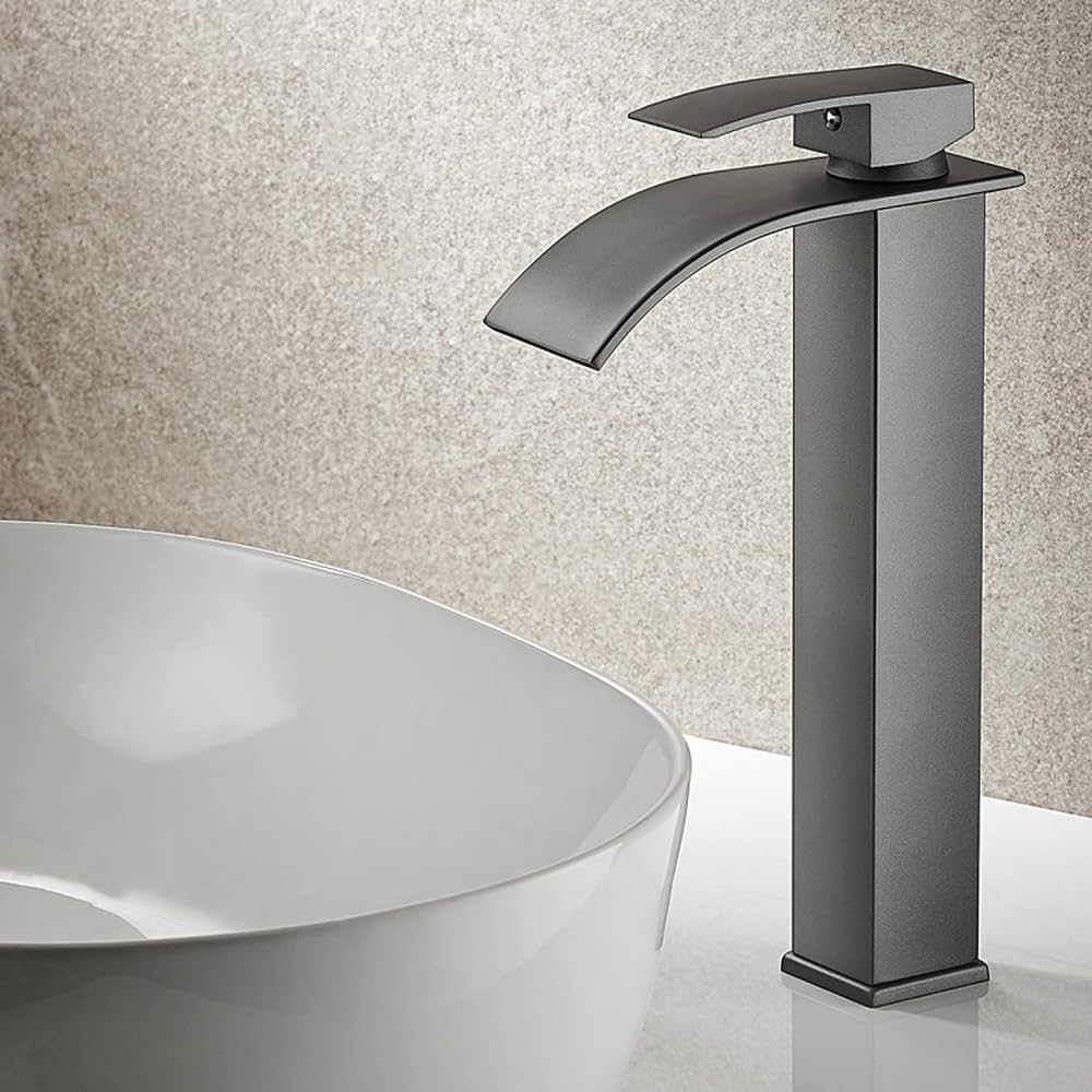 Mitigeur cascade de salle de bain pour grand évier idéal rénovation moderne eau chaude froide