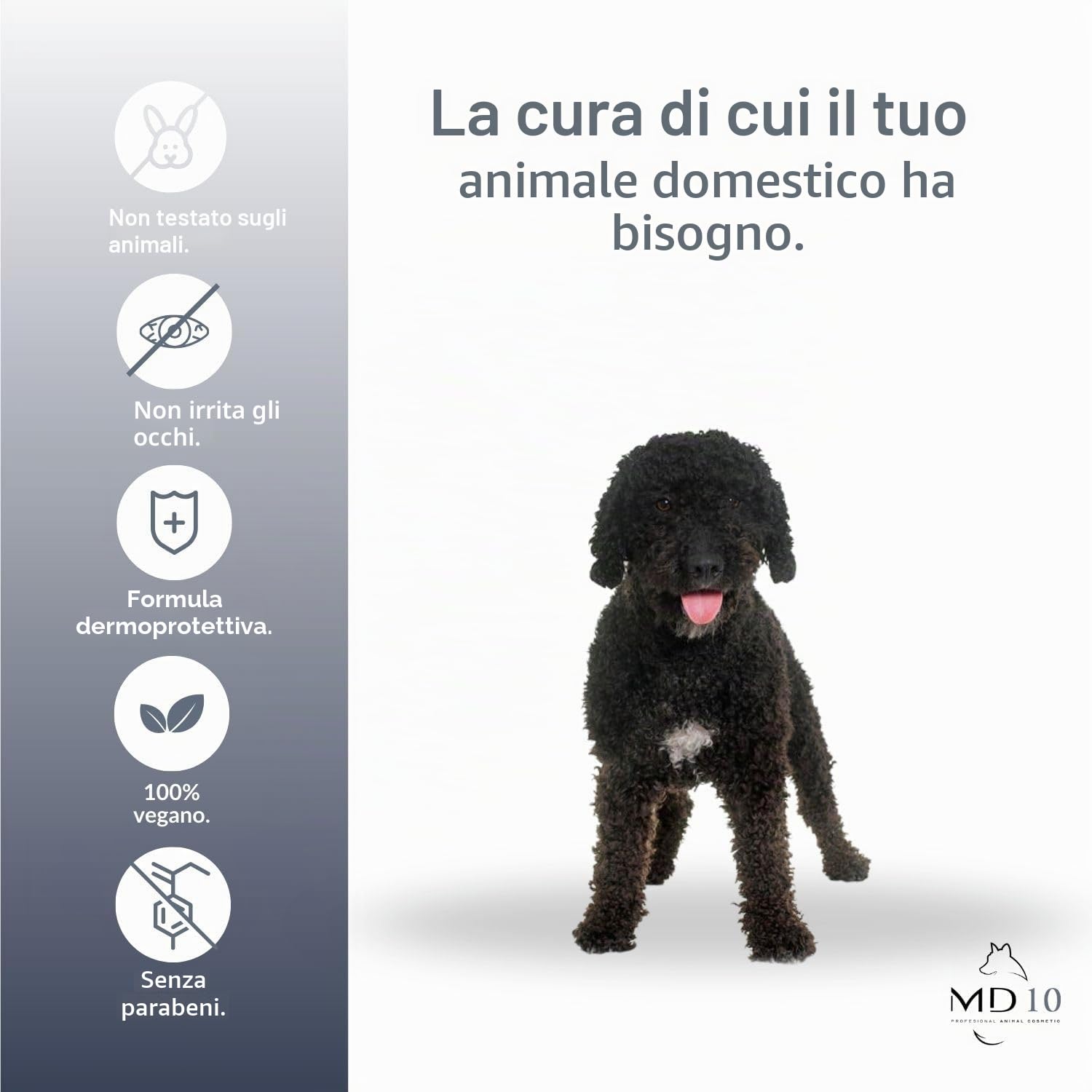 PACK Shampoo Cani Lagotto Romagnolo Capelli Neri Per il riso - Shampoo per Cani Pelo lungo - Balsamo per Cani Lagotto Romagnolo Per il riso - Balsamo per Cani - Sciogli Nodi per Cani
