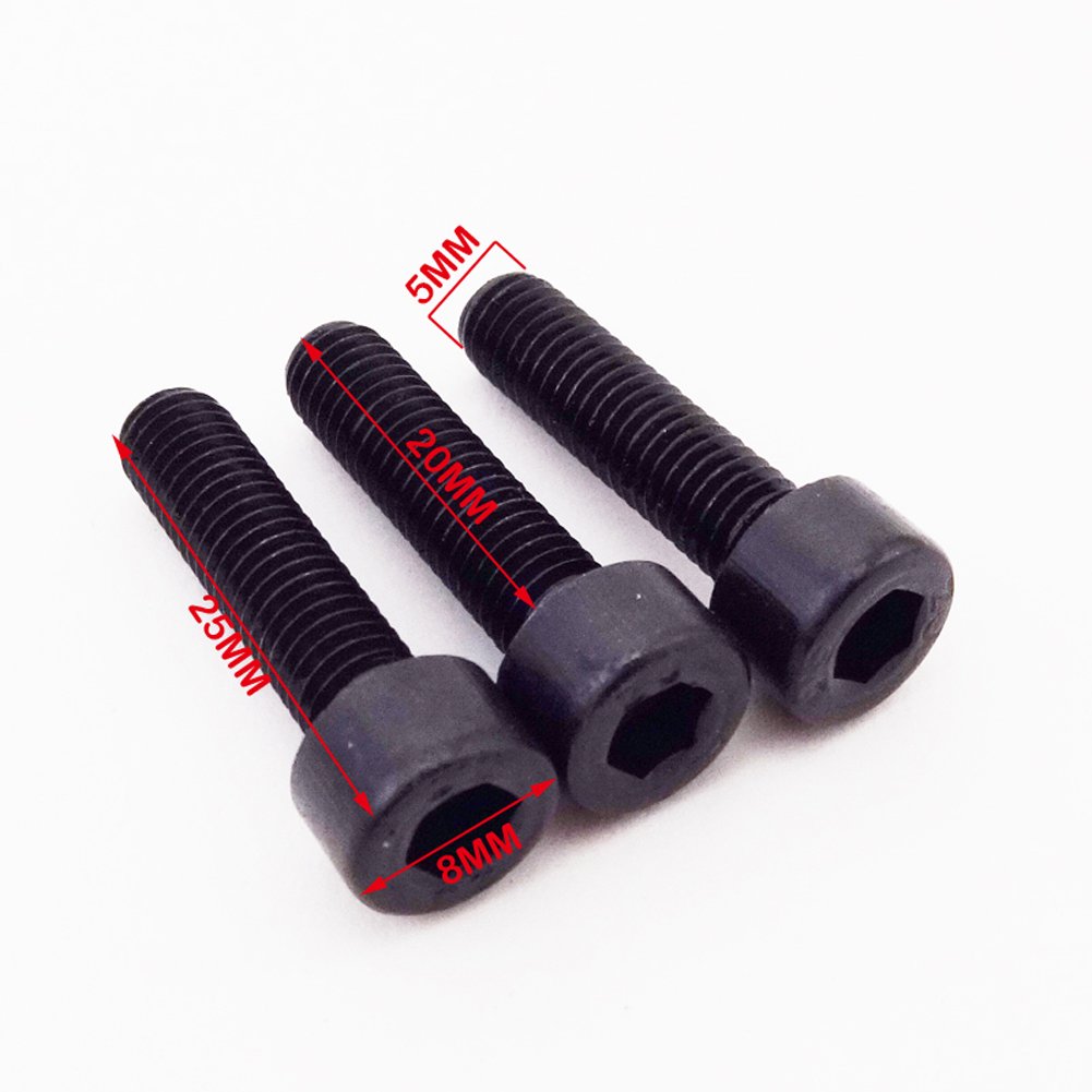 MTA1 MTA2 Lucky 7 Parts 3-Piece Pull Start Screw Bolts For 47cc 49cc Pocket Bikes | MTA1 MTA2 Lucky 7 2-Stroke Engine Repair 49cc Pull Starter For 2 Stroke