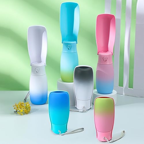 Miniatura 8 de Botella de agua plegable portátil para perros, dispensador de plástico de grado alimenticio para perros, accesorios resistentes a altas temperaturas