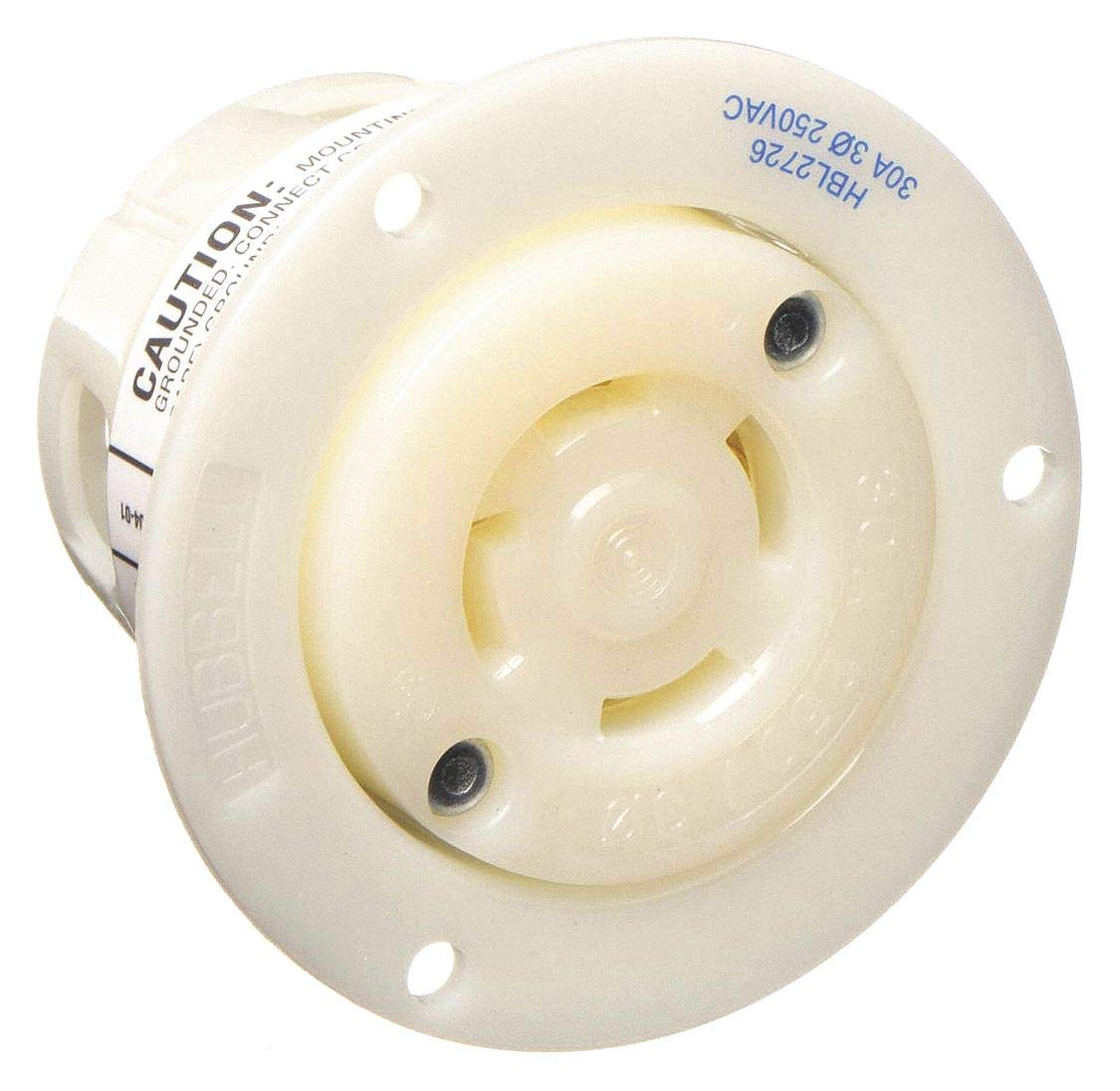 Flanged Locking Receptacle, 30