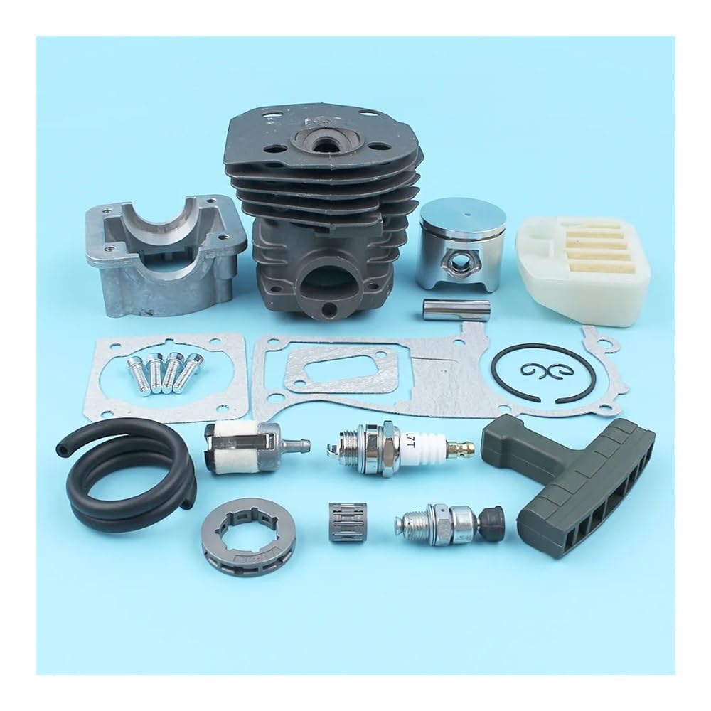 44mm Cylinder Piston Engine Pan Gasket Kit for Jonser CS 2141 2145 2149 2150 2152 Chain Saw Nikasil Plated More Repair Parts