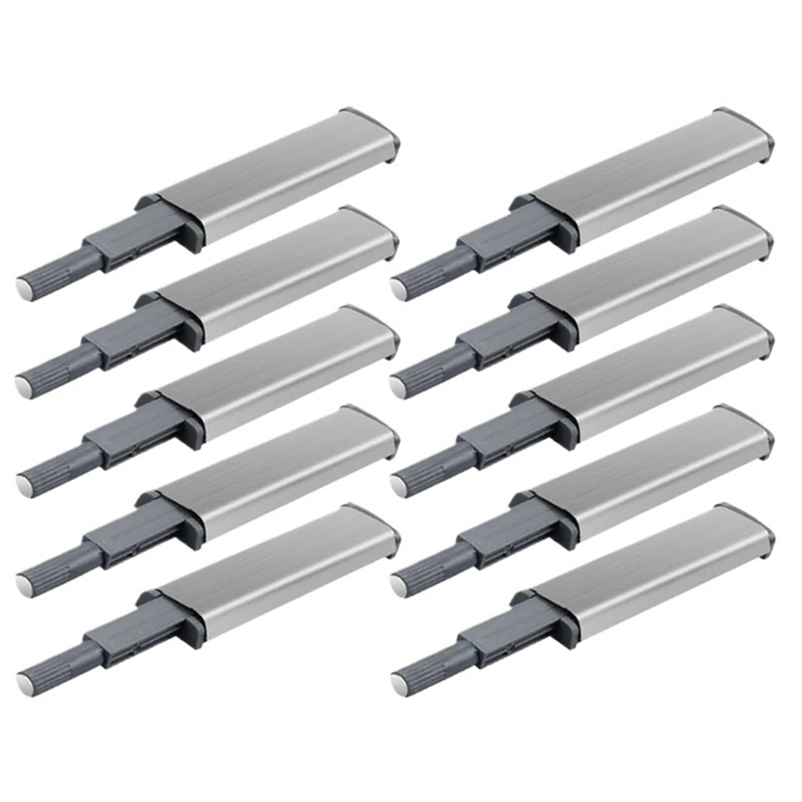 Kjbdqqh One Color Catches 10Pcs Door Stopper Cabinet Catches Stainless Steel Push To Open Drawer Quiet Closer Touch Damper Buffer Furniture Hardware For Door