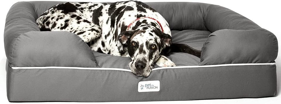PetFusion Replacement Cover for Ultimate Dog Lounge Dog Bed Cover Jumbo 2XL - Grey