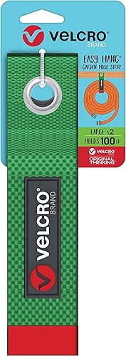 Miniatura 7 de VELCRO Brand VEL-30888-USA - Correas de almacenamiento para manguera de jardín fáciles de colgar, capacidad para 100 libras, organización de