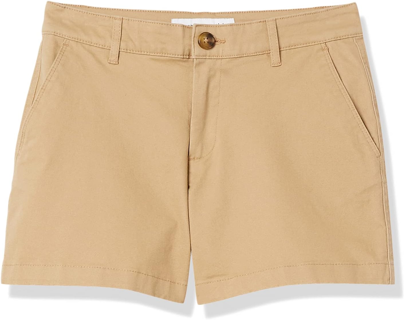Amazon Essentials Women's Mid-Rise Slim-Fit 3.5 Inch Inseam Khaki Shorts - Image 6