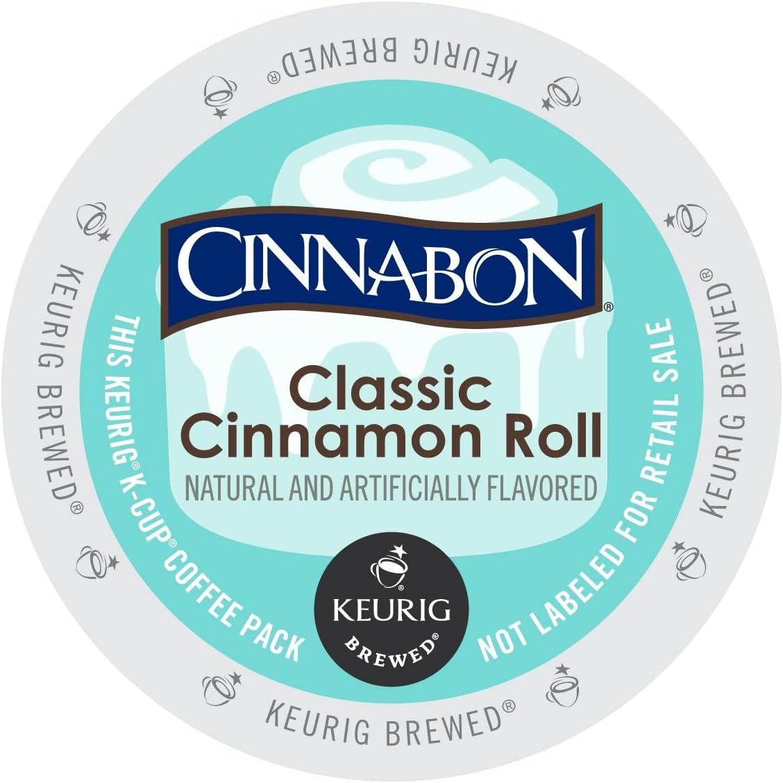 Cinnabon Classic Cinnamon Roll K-Cup Coffee 24 count, pack of 4