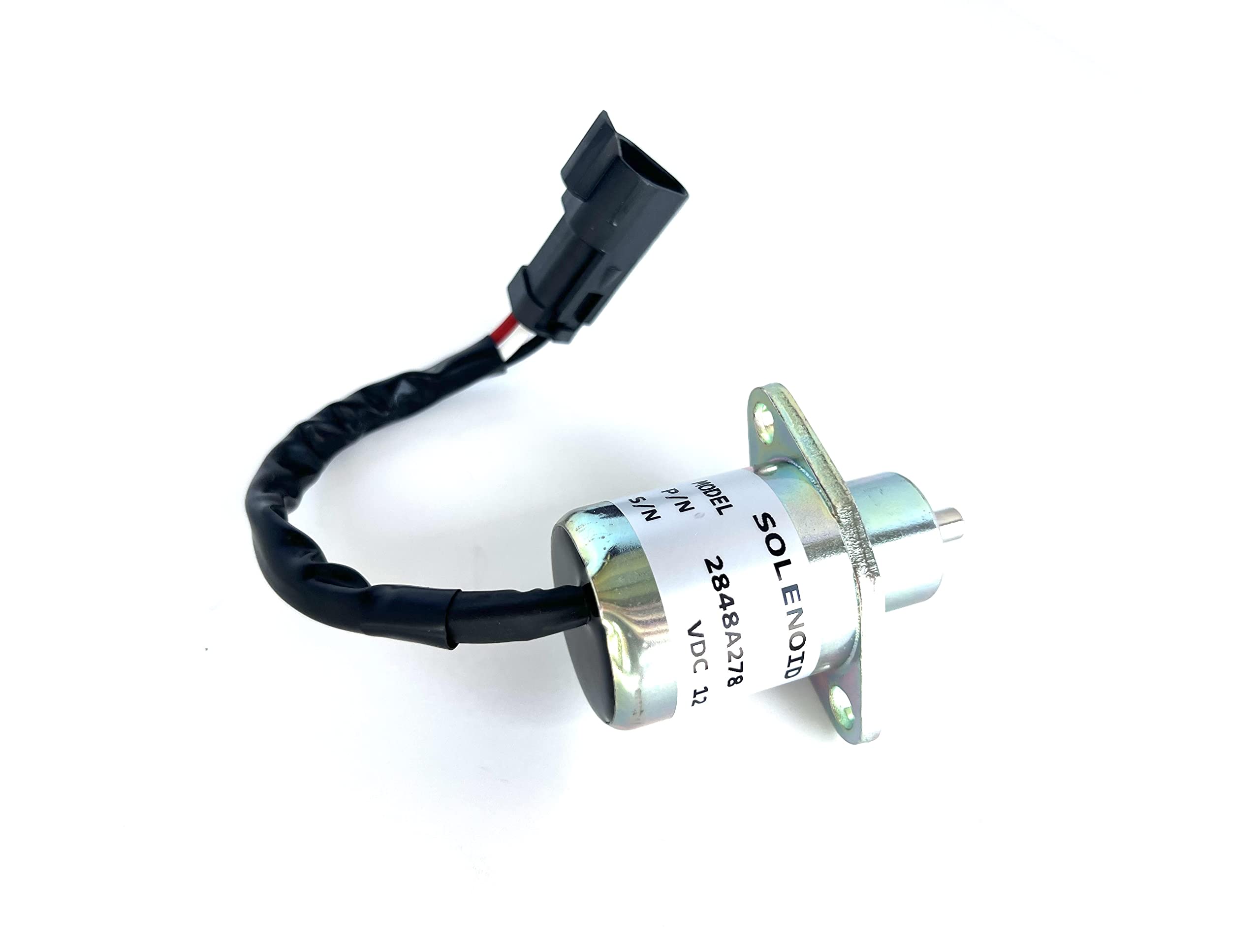 Arko Tractor Parts Fuel Shut Off Solenoid Replacement for Caterpillar Skid Steer 246 216 226 Perkins 2848A278 3797073 173-1338 172-7209 SA493412 1457906 SA-4934-12 for Hyster UB704