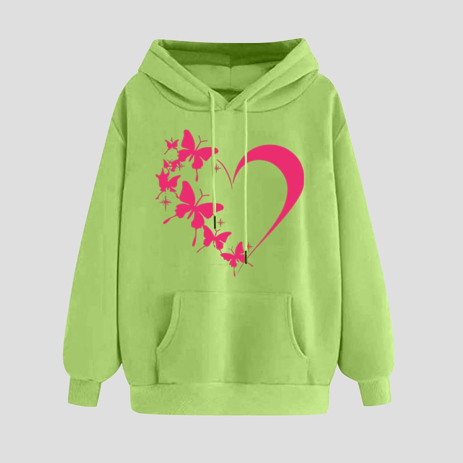Classic Hoodies for Women Casual Long Sleeve Love Heart