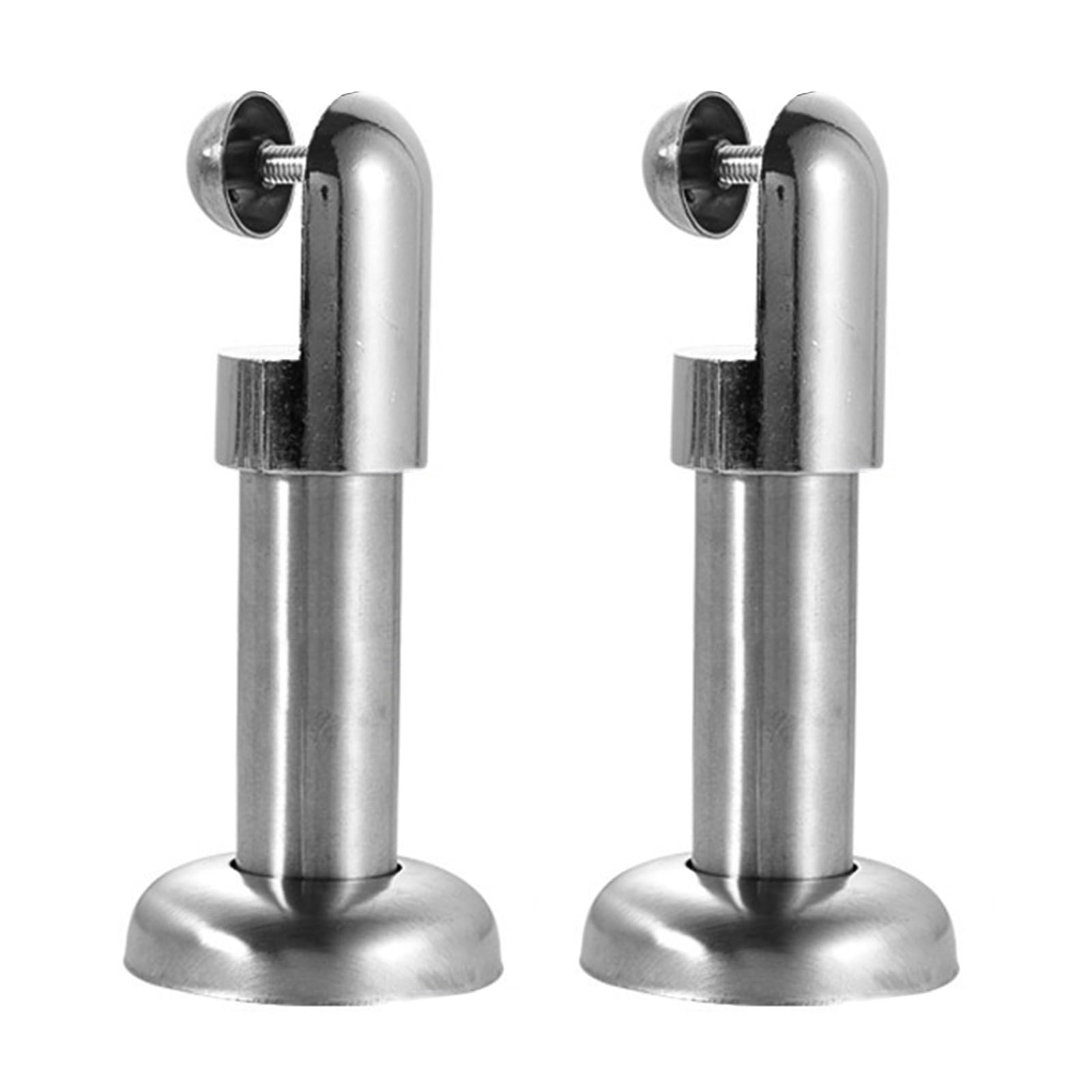 Pangboer 6 Cm 2Pcs Public Restroom Bracket Toilet Stainless Steel Stand Toilet Partition Foot Public Restroom Partition Fittings Furniture Foot Fittings