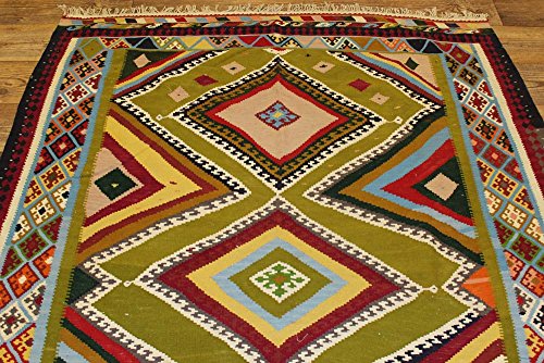 ORNAMENT LAGERVERKAUF 165X290 cm KELIM Nomadenteppich Semi Antik Handgewebt Läufer Kilim Kaukasus Anatolien Antik… – Bild 4