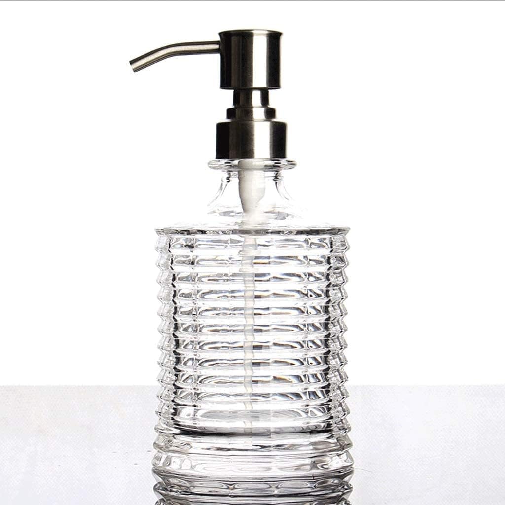 Clear Soap Dispenser Multipurpose Glass Lotion Bottle Home Soap Pump Dispenser with Pump for Bath and Bathroom