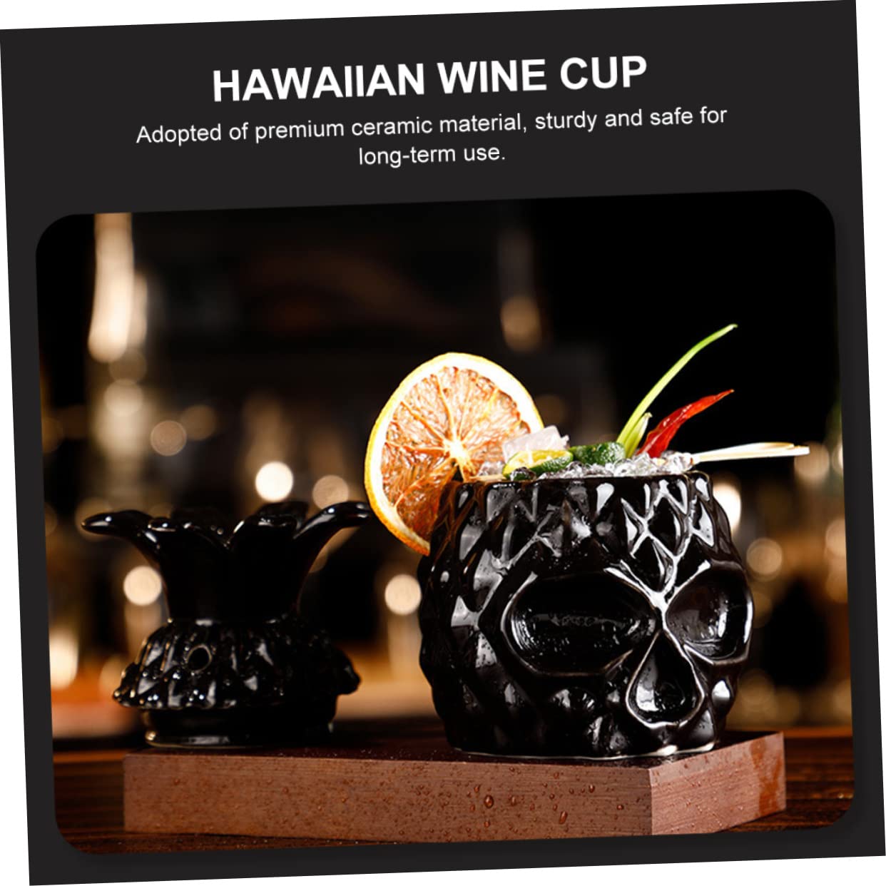 Cabilock 1 Pc Copa De Coctel Vasos De Bar Góticos Copas De Coctel Hawaianas Taza De Café De Frutas Vaso De Vino Lindas Copas De Coctel Copas De Helado Cerámica De Múltiples Fines