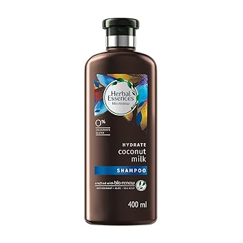Herbal Essences Coconut Milk SHAMPOO- For Hydration- No Paraben, No Colorants, No Gluten , 400 ML