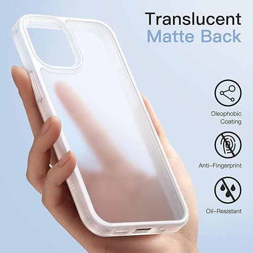 Miniatura 4 de JETech Funda mate para iPhone 12 Pro Max de 6.7 pulgadas, a prueba de golpes, protección contra caídas de grado militar, cubierta trasera