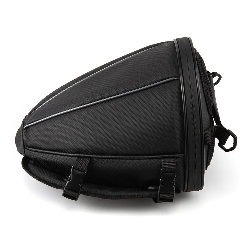 Borsa a sella impermeabile multifunzionale della sella di stoccaggio del poliestere della moto, Sport all'aperto del sedile posteriore del motociclo leggero del carro armato Bag con la tracolla