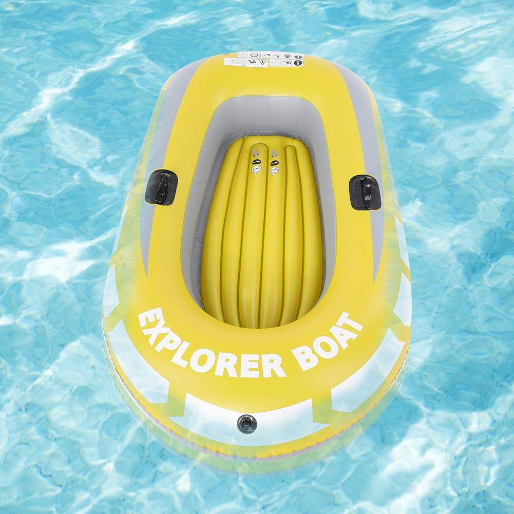 VGEBY1 Bateau Pneumatique, Radeaux Gonflables d'Aviron de PVC 2 pour La Pêche, La dérive Et La Plongée