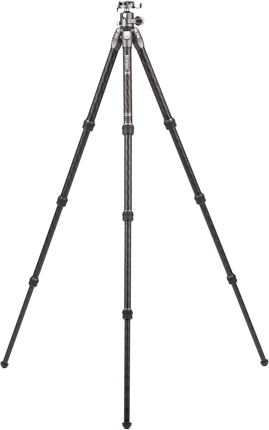 Benro Tortoise Columnless Carbon Fiber Two Series Tripod with GX30 Dual Panoramic Ball Head, Compact Fold-Down Design and Heavy Load Capacity for Travel Creators (TTOR24CGX30)