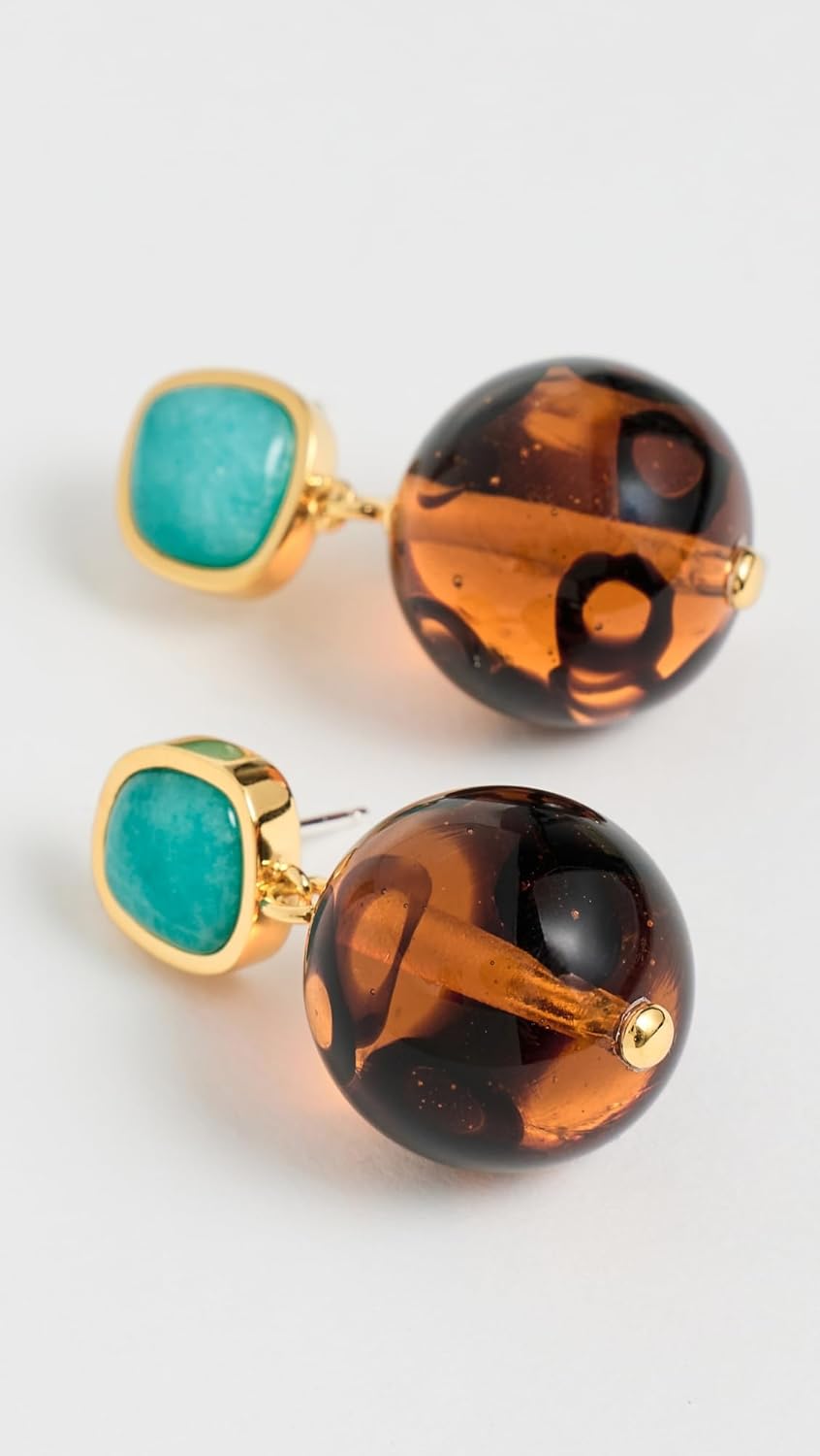 Lizzie Fortunato Women's Pia Earrings In Leopard - Image 3