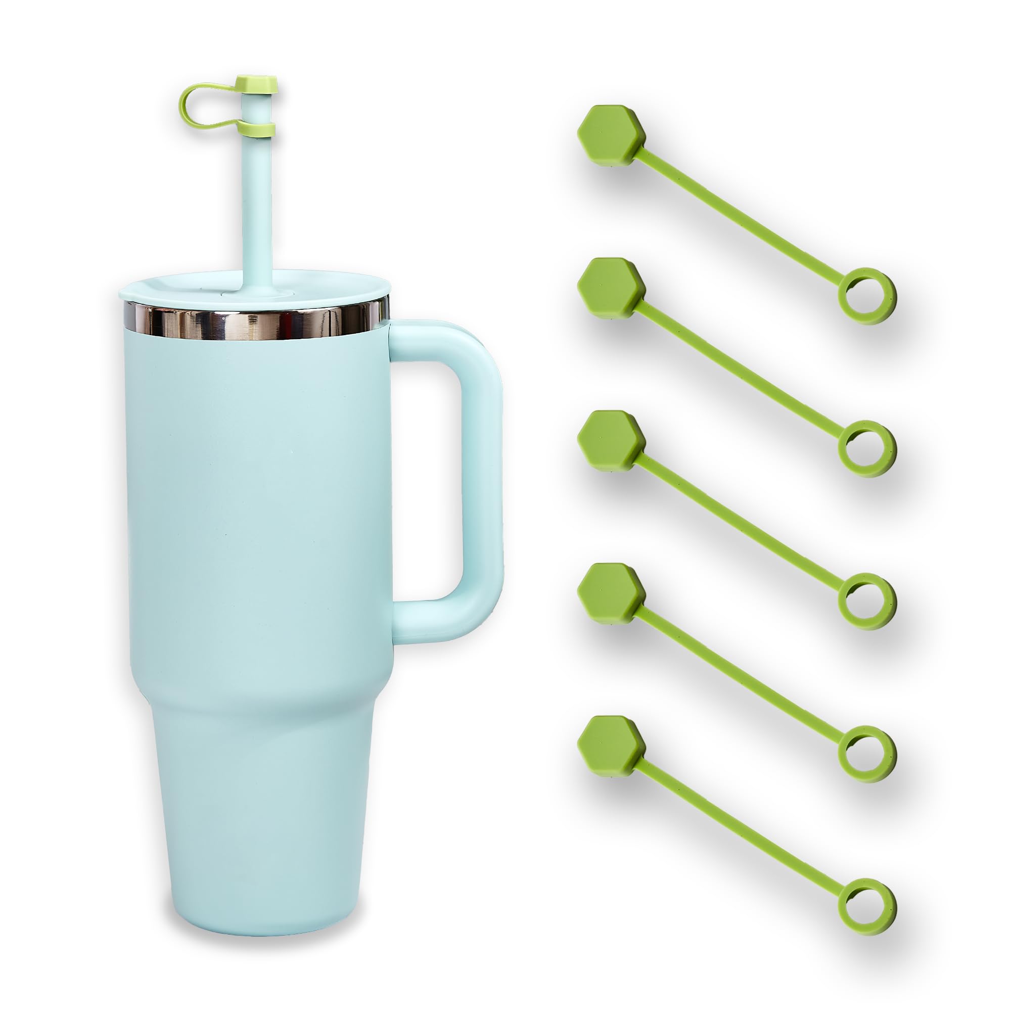 Hydro Flask Straw Lid - 5PCS Silicone Straw Caps for 32Oz & 40Oz Tumbler Cups