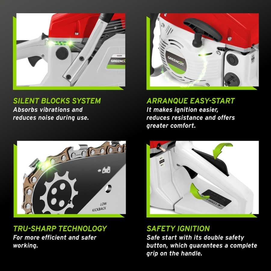 Chainsaw with safety locking mechanism