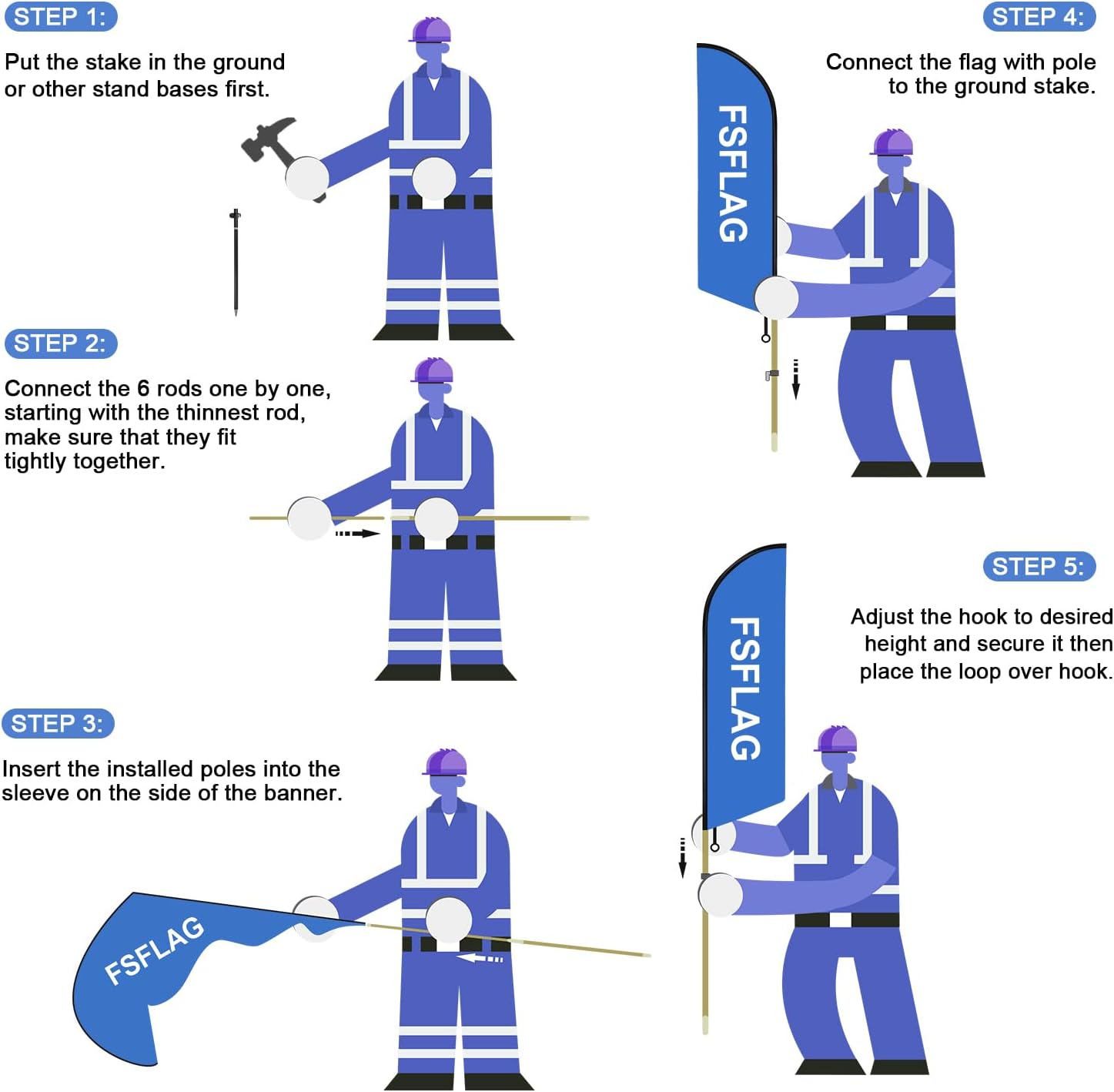 Fish and Chips Advertising Swooper Flag Banner, Fish and Chips Feather Flags with Pole and Ground Stake, Advertising Feather Banners Sign for Fish and Chips Business 8Ft