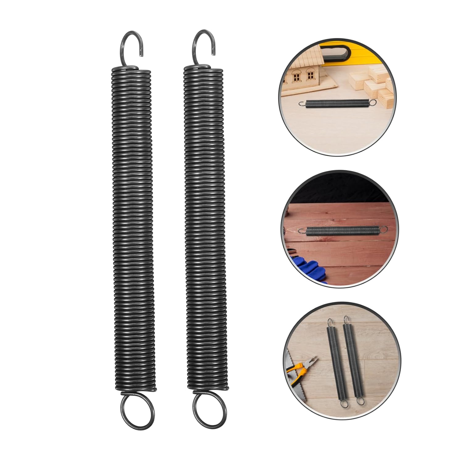 MAGICLULU 2pcs Heavy Duty Extension Springs with Hooks Tension Springs for Mechanical Applications for Ladder and Industrial Use
