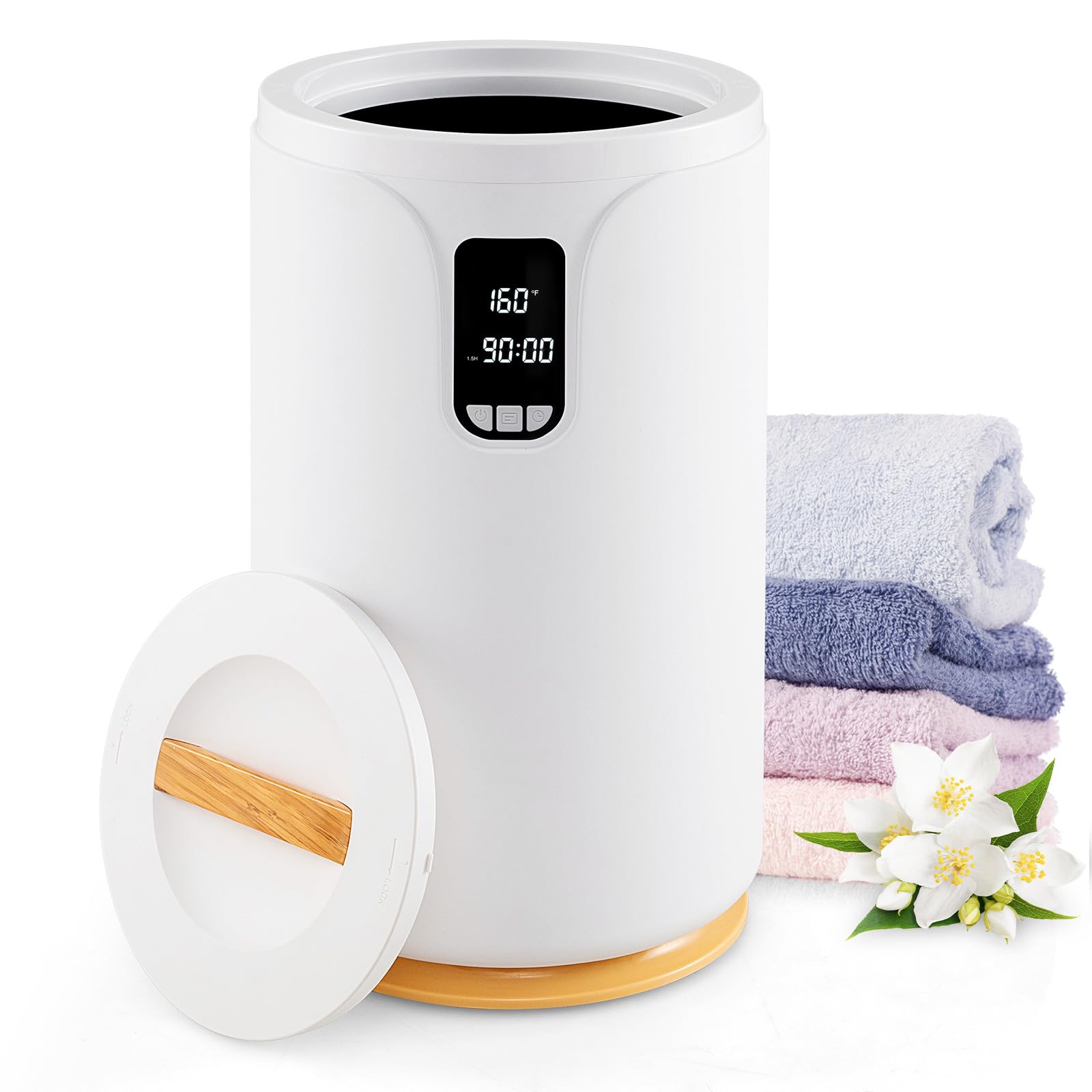 RELAX4LIFE Chauffe-Serviettes 20 L avec Chauffage Rapide et Lumière RVB