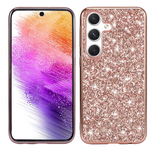 Ritagli precisi: la silicone antiurto cover è compatibile con Samsung Galaxy A16 5g. ritagli precisi per Samsung A16 case glitter silicone garantiscono una