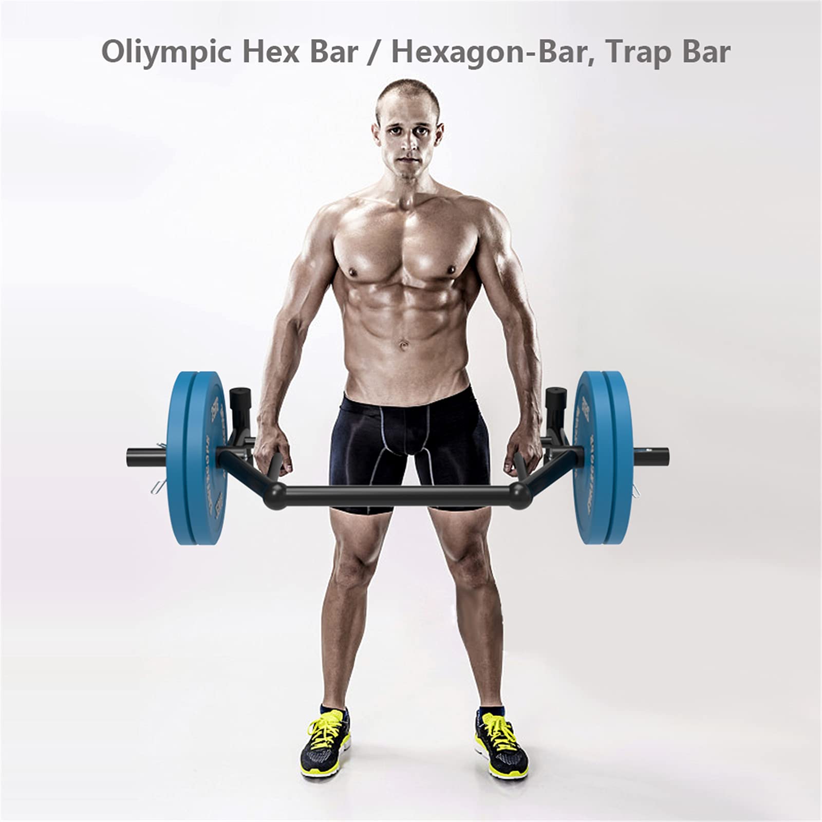 Amazon | 六角バーダンベル、垂直デッドリフトバー、上腕三頭筋