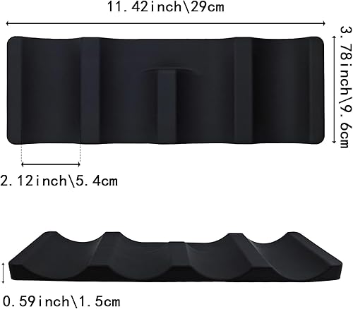 Vista 2 de Paquete de 2 soportes plegables de silicona para botellas de vino, tapete apilable para latas de cerveza, estante para latas de soda