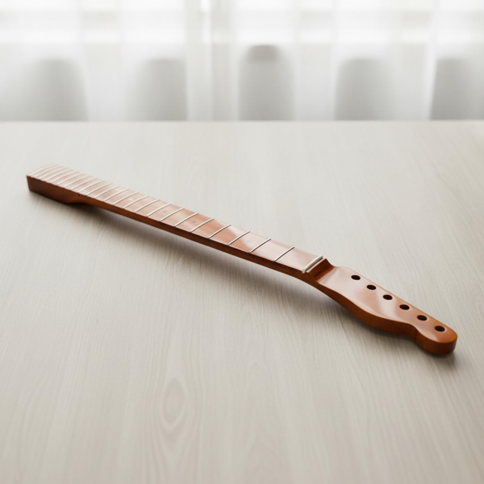 Qianly Manico Tipo Modello Tasti Manico in Acero di Ricambio Chitarra per Chitarristi