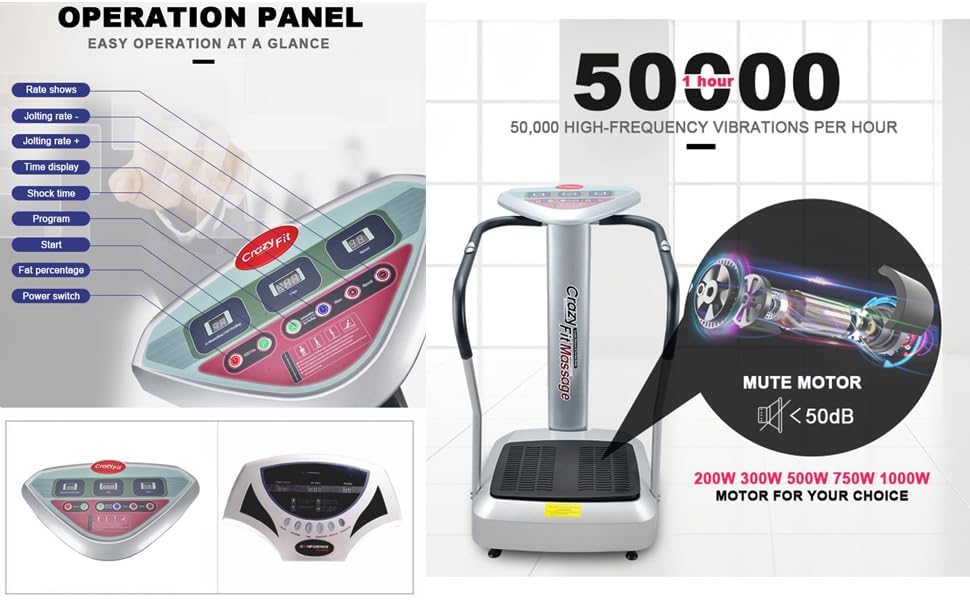 Bharati international Crazy Fit Massager for Full Body Workout Vibration Platform | Fitness Machine for Home Gym | Weight Loss Machine Vibration Platform | Oscillation Massager Machine for Full Body Bharati international Crazy Fit Massager for Full Body Workout Vibration Platform | Fitness Machine for Home Gym | Weight Loss Machine Vibration Platform | Oscillation Massager Machine for Full Body