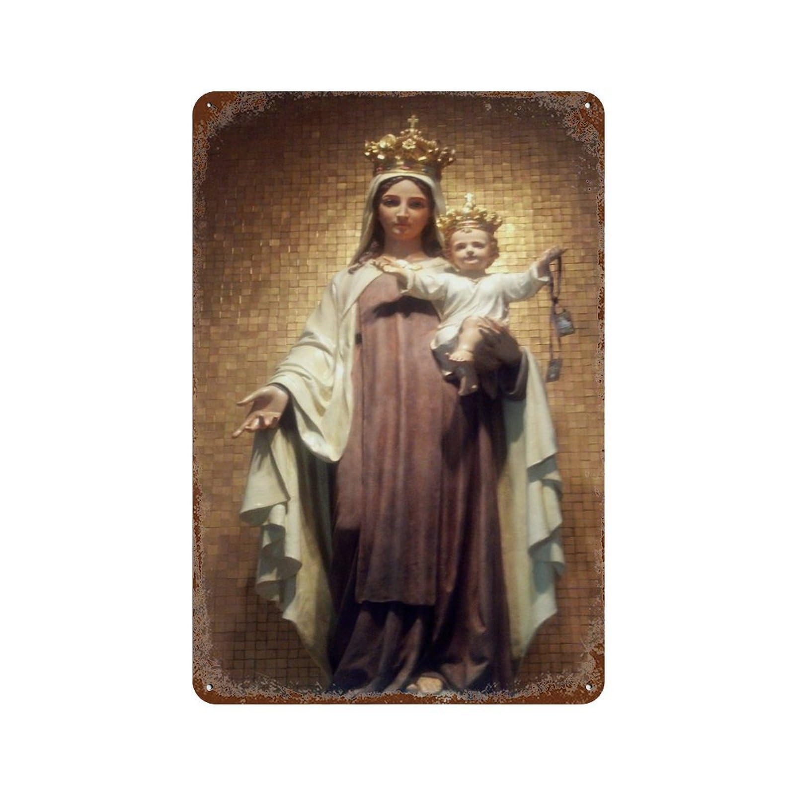 xiaoxiaoshen Our Lady of Carmen (5) Wall Decor Art Metal Tin Poster Modern Home Decor Art Home Bar Shop Decorations Vintage Sign 30x20cm