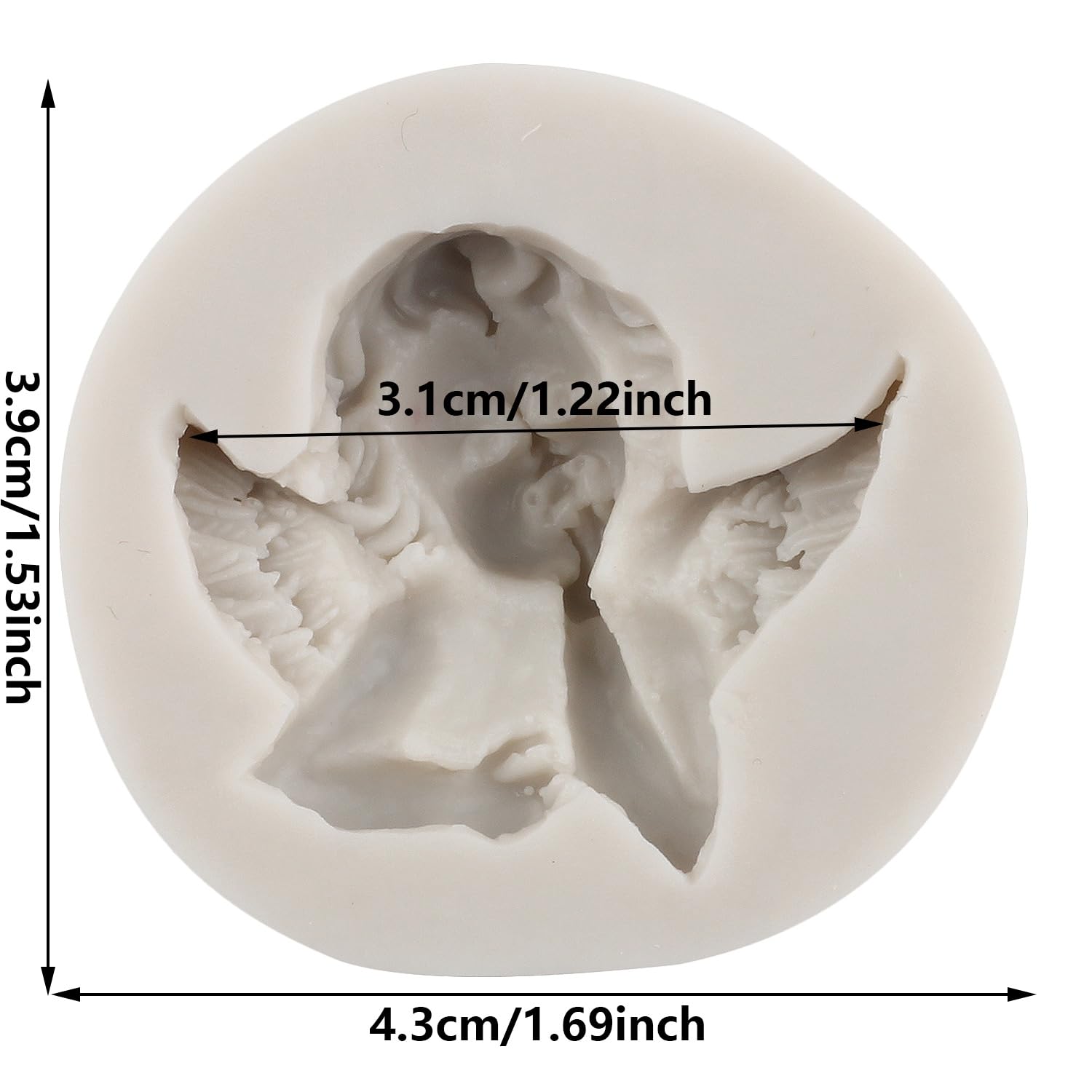 Moule Silicone Bébé Ange - Idéal Pour Fondant, Chocolat, Cupcakes Et Décorations De Gâteaux