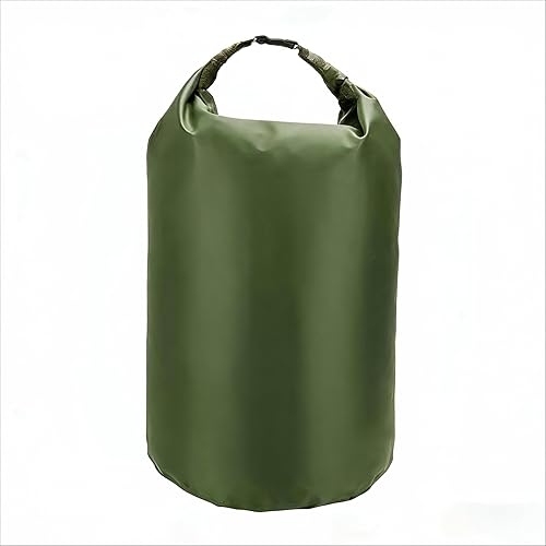CMCOOPLX Bolsas secas impermeables de 10L/20L/40L/70L, almacenamiento ligero de canoa para kayak, rafting, canoa, senderismo, camping, viajes, Verde
