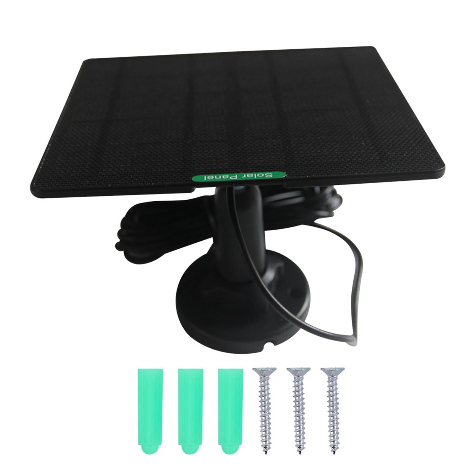 Tsophreniq Reliabled 5W ETFE Solar Charging Panel Microed USB & Type C for Rechargeable Security Cameras Always Solar